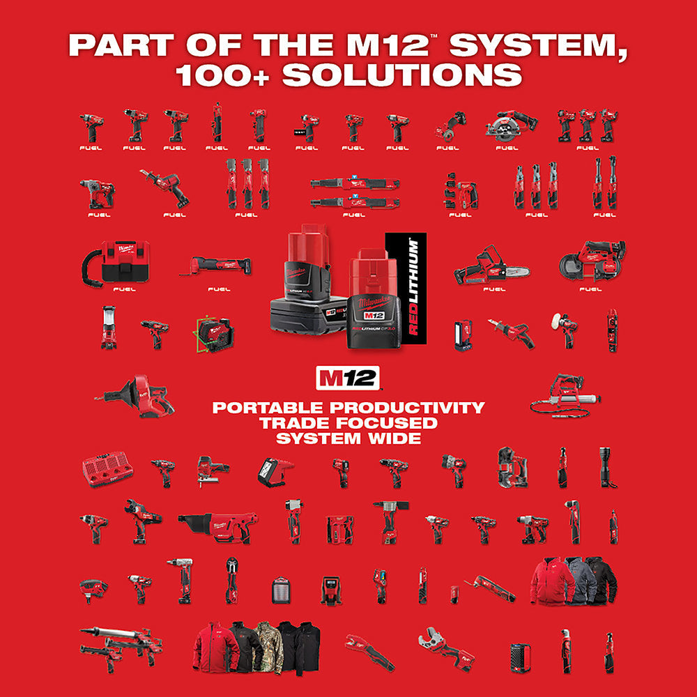 Milwaukee 2132-20 M12 ROCKET Torre de Luz de Doble Alimentación