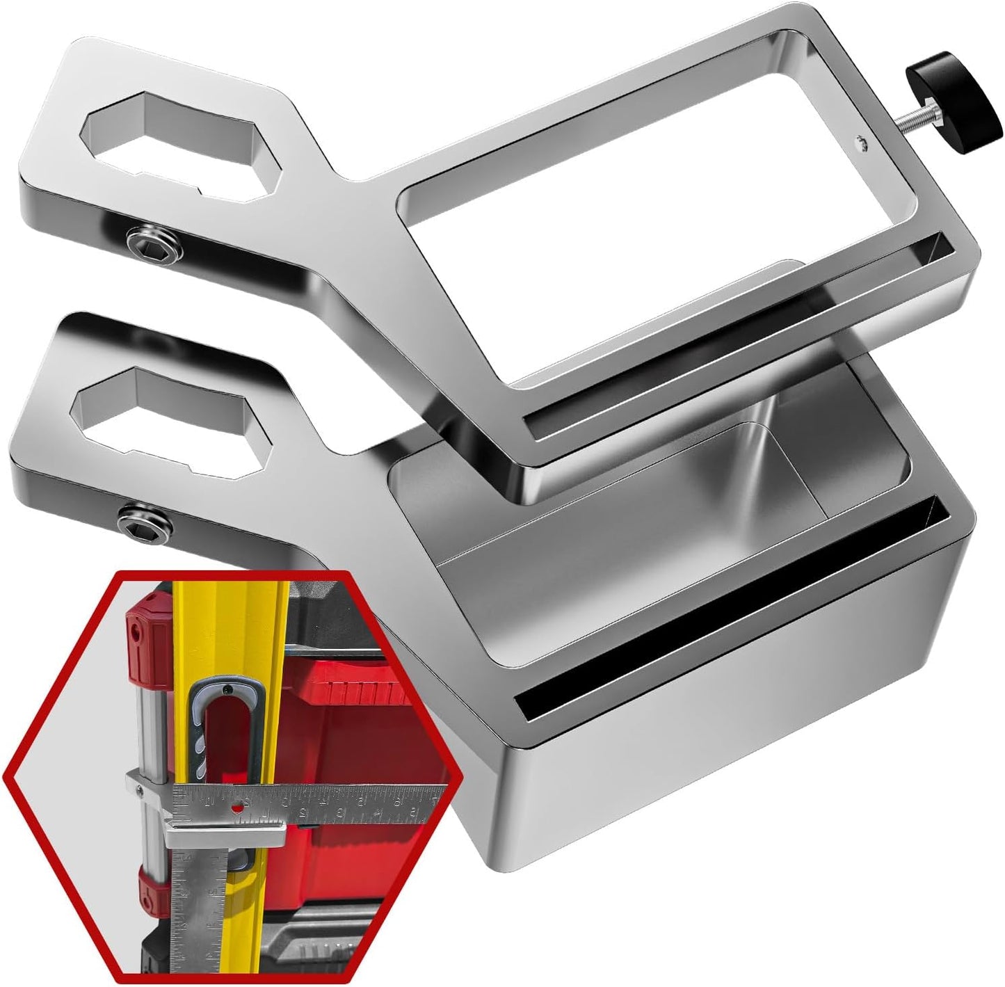 Packout Level Mount Holder — Right Side (6061 Aluminum)