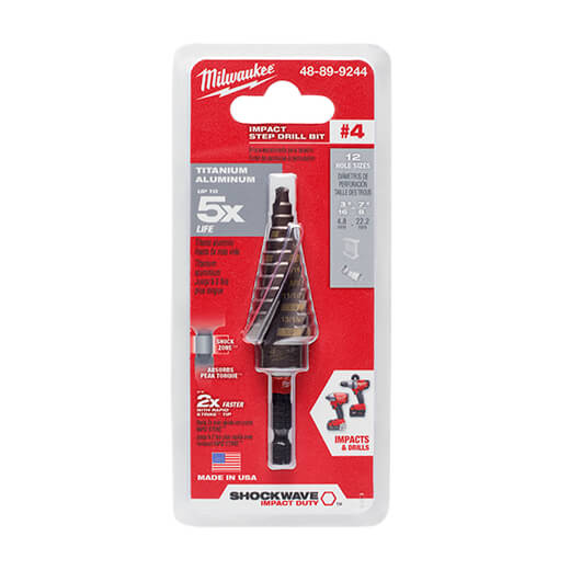 Milwaukee 48-89-9244 SHOCKWAVE Impact Duty #4 3/16 - 7/8"