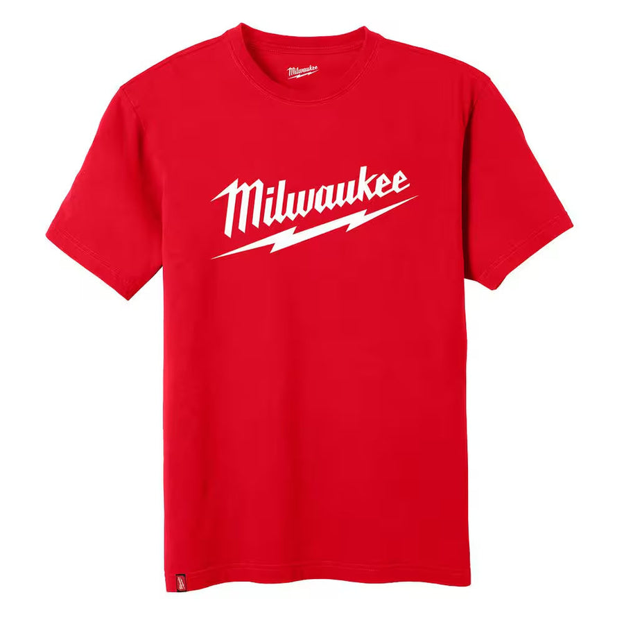 Milwaukee Heavy Duty Short-Sleeve T-Shirt — Red