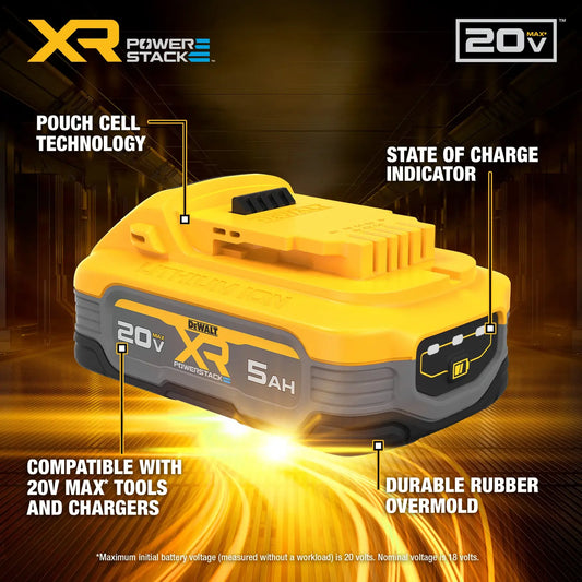 DeWalt POWERSTACK 20V MAX 5.0Ah battery