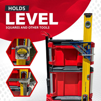 Packout Level Mount Holder — Left Side (6061 Aluminum)