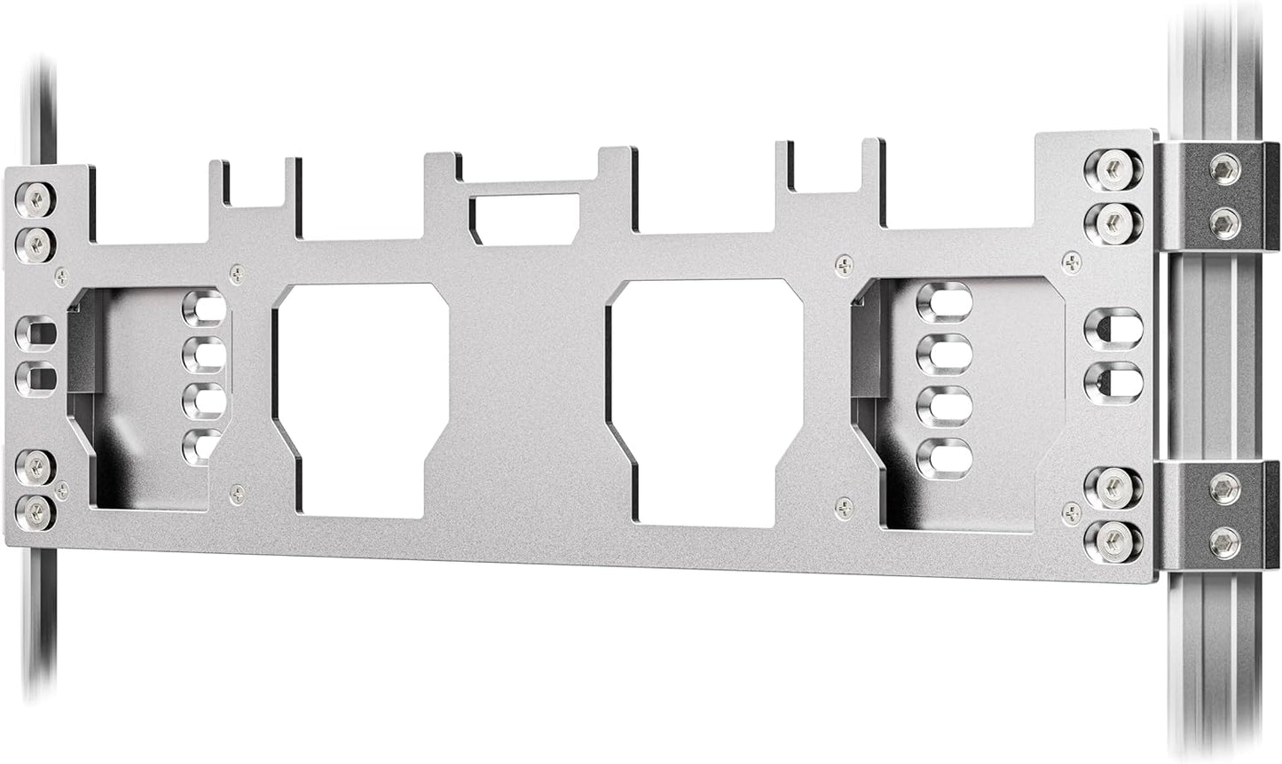 Packout Front & Side Mounting Plate — Anodized Aluminum, Silver