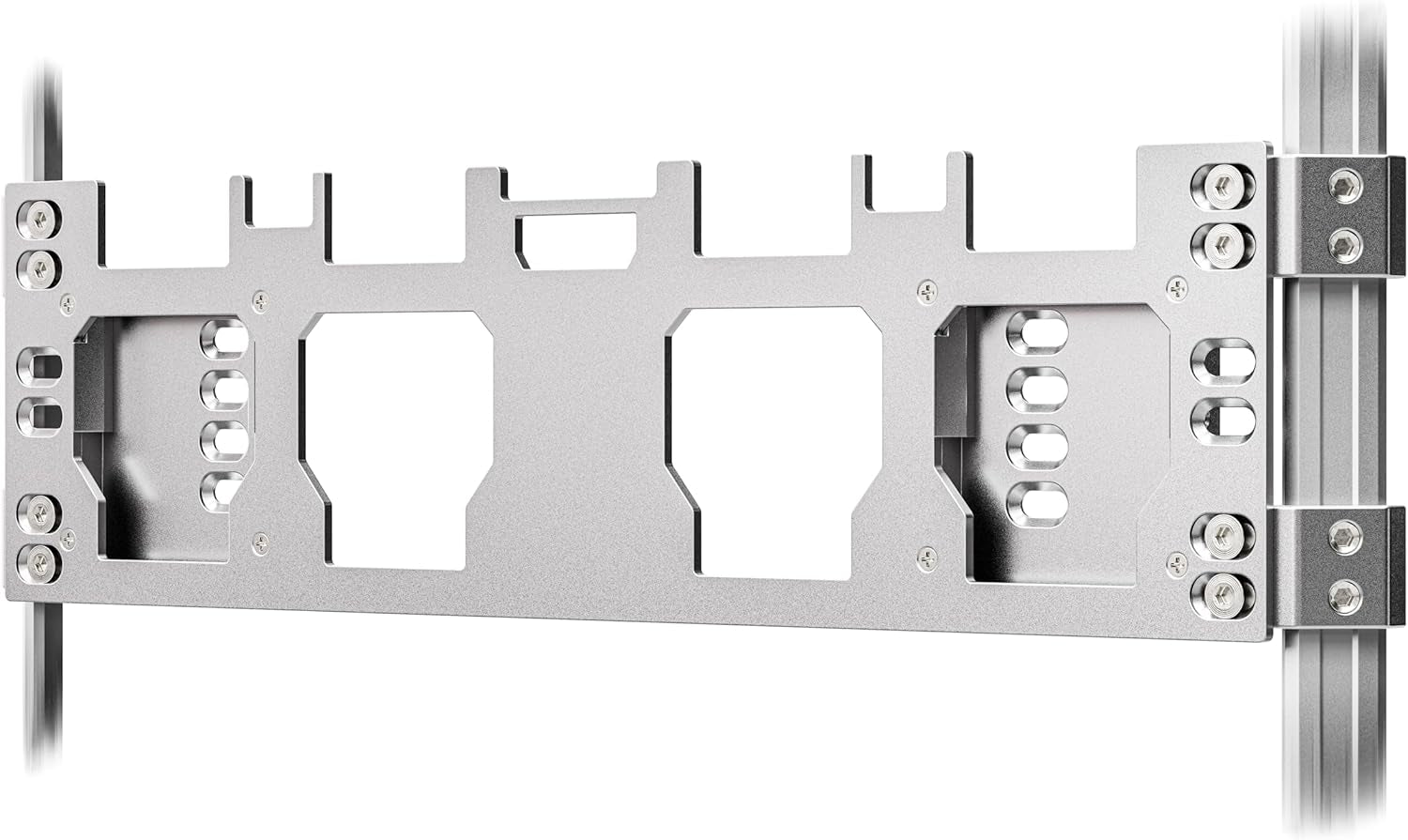 Packout Front & Side Mounting Plate — Anodized Aluminum, Silver