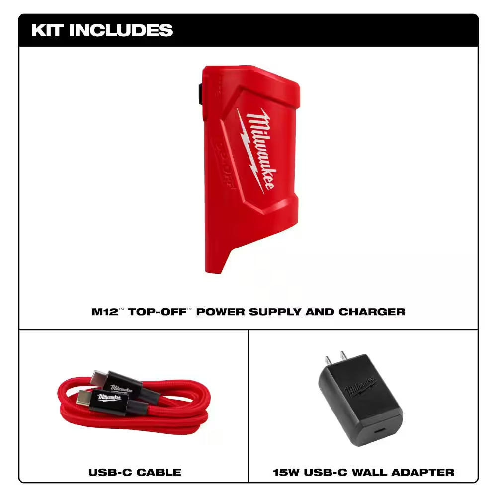 M12 12V Top-Off Power Supply and Charger