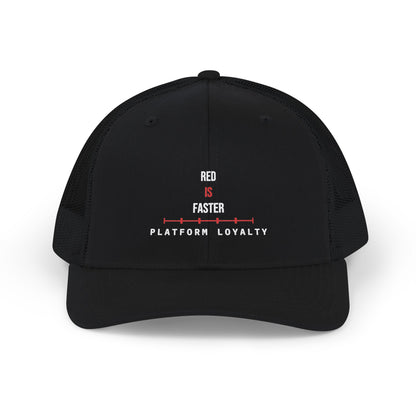 Red Is Faster — Trucker Cap — Tool Army