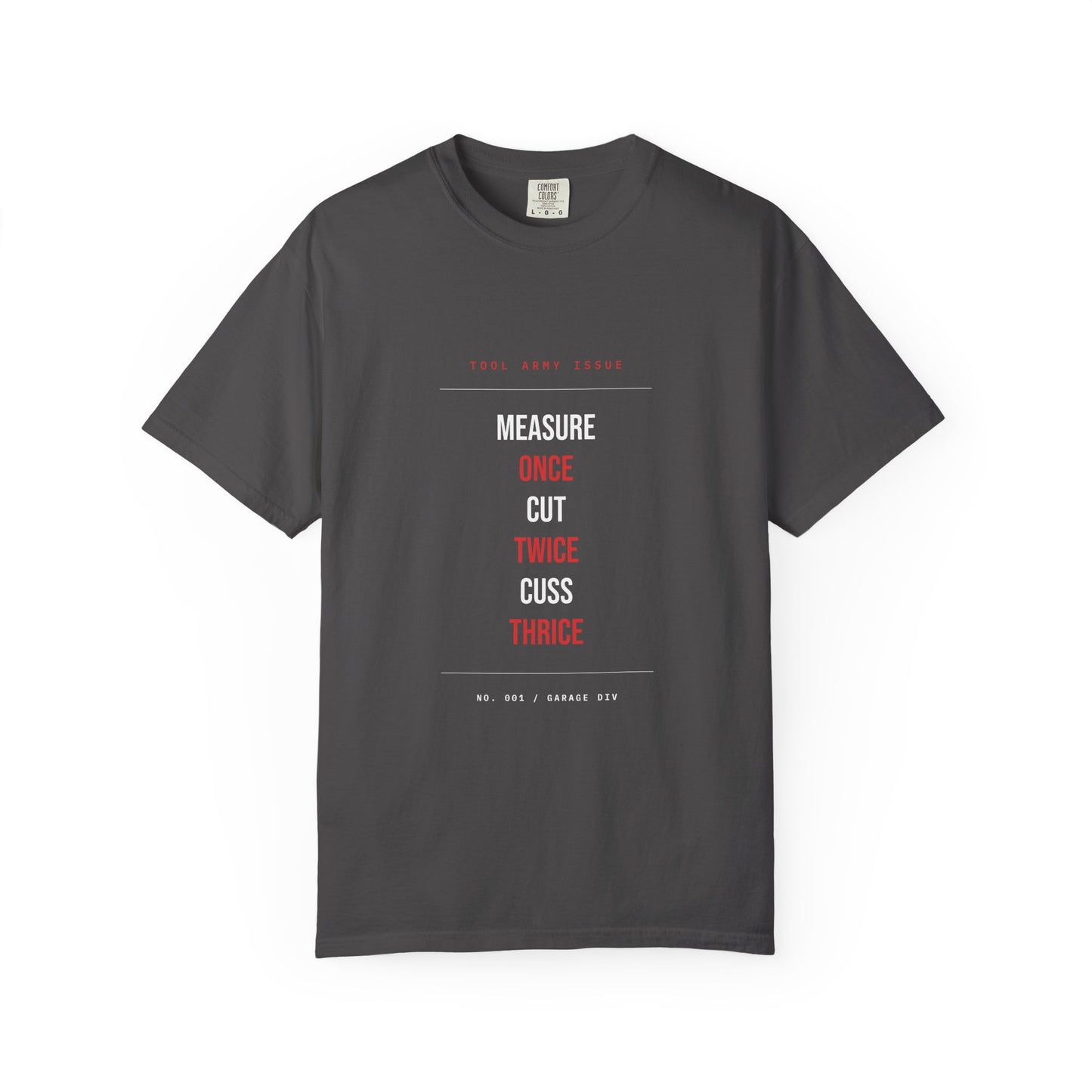 Measure Once Cut Twice Cuss Thrice — Graphite