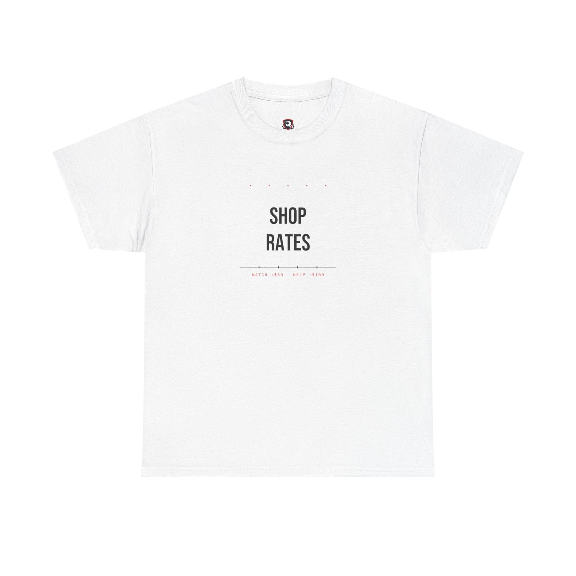 Shop Rates — White