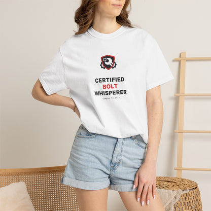Certified Bolt Whisperer — White