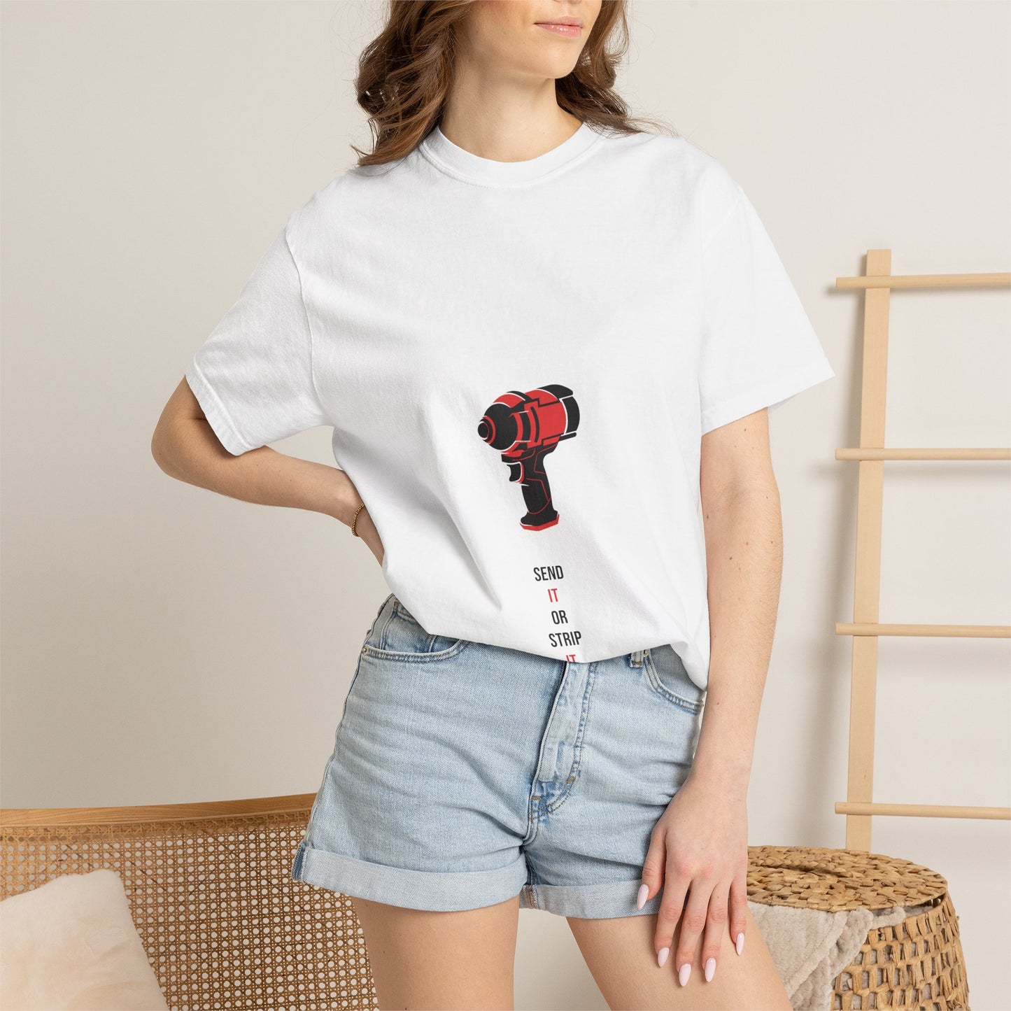 Send It Or Strip It — White