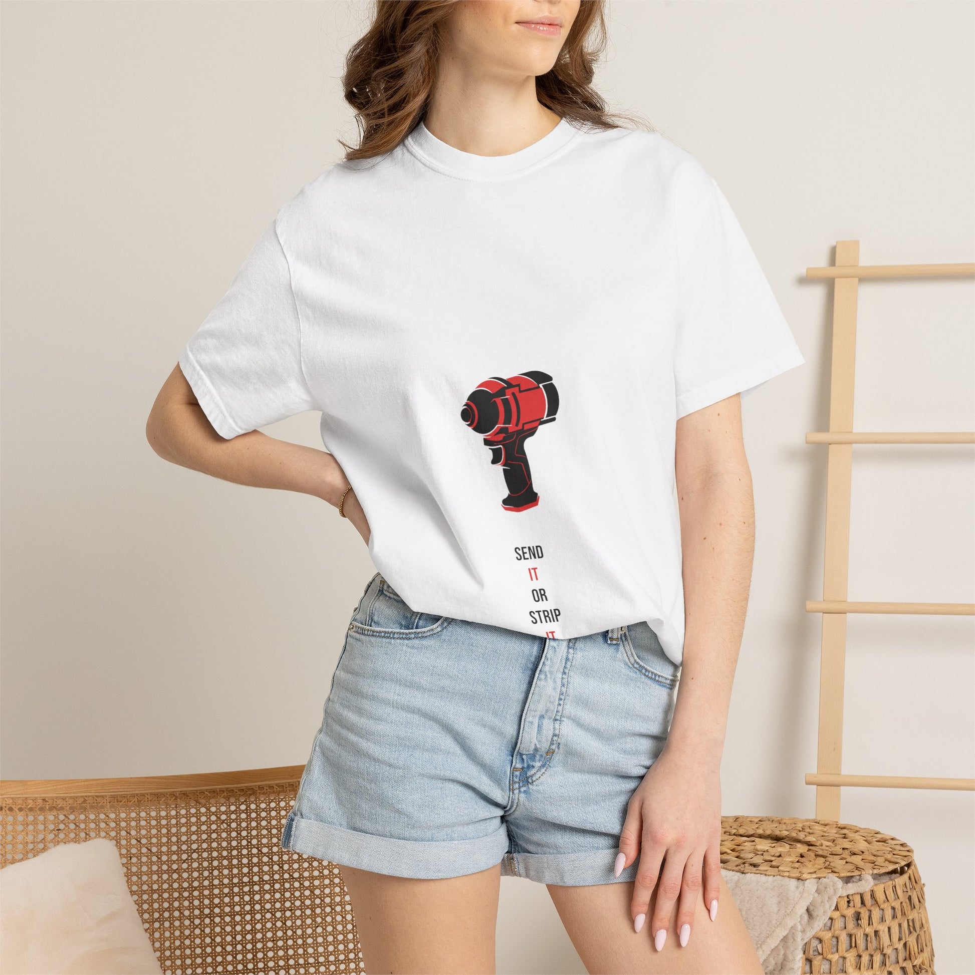 Send It Or Strip It — White