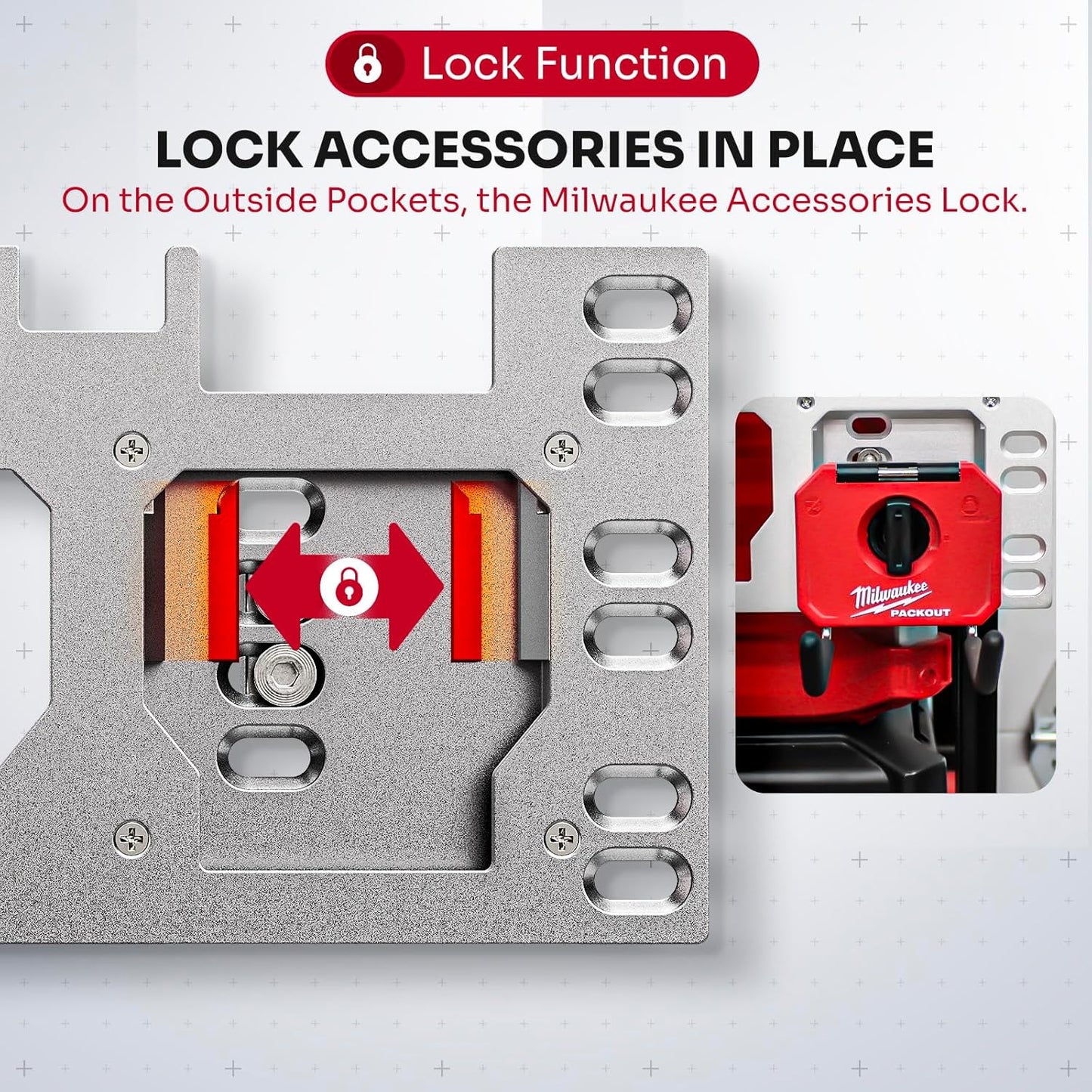 Packout Front & Side Mounting Plate — Anodized Aluminum, Silver