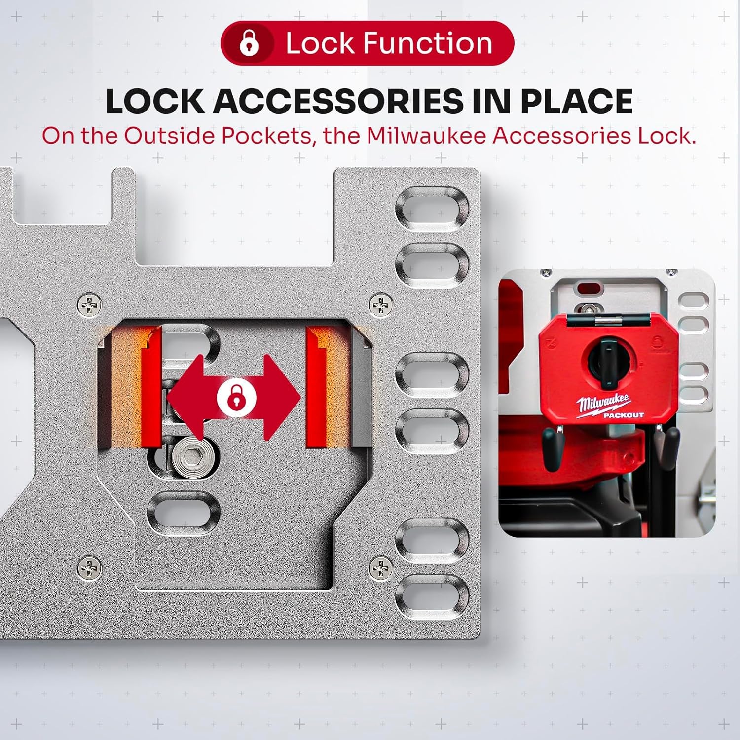 Packout Front & Side Mounting Plate — Anodized Aluminum, Silver