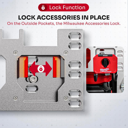 Packout Front & Side Mounting Plate — Anodized Aluminum, Silver