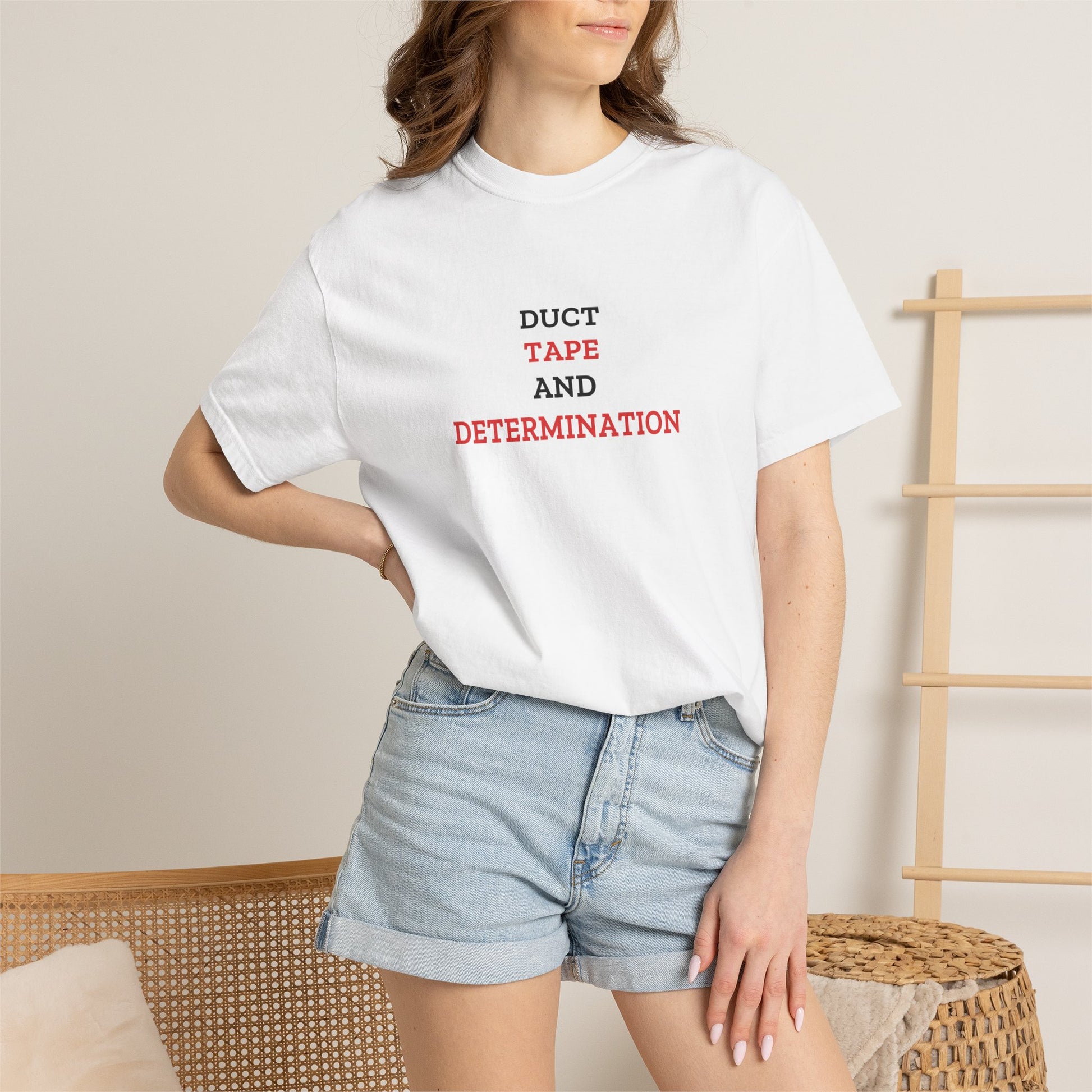 Duct Tape And Determination — White