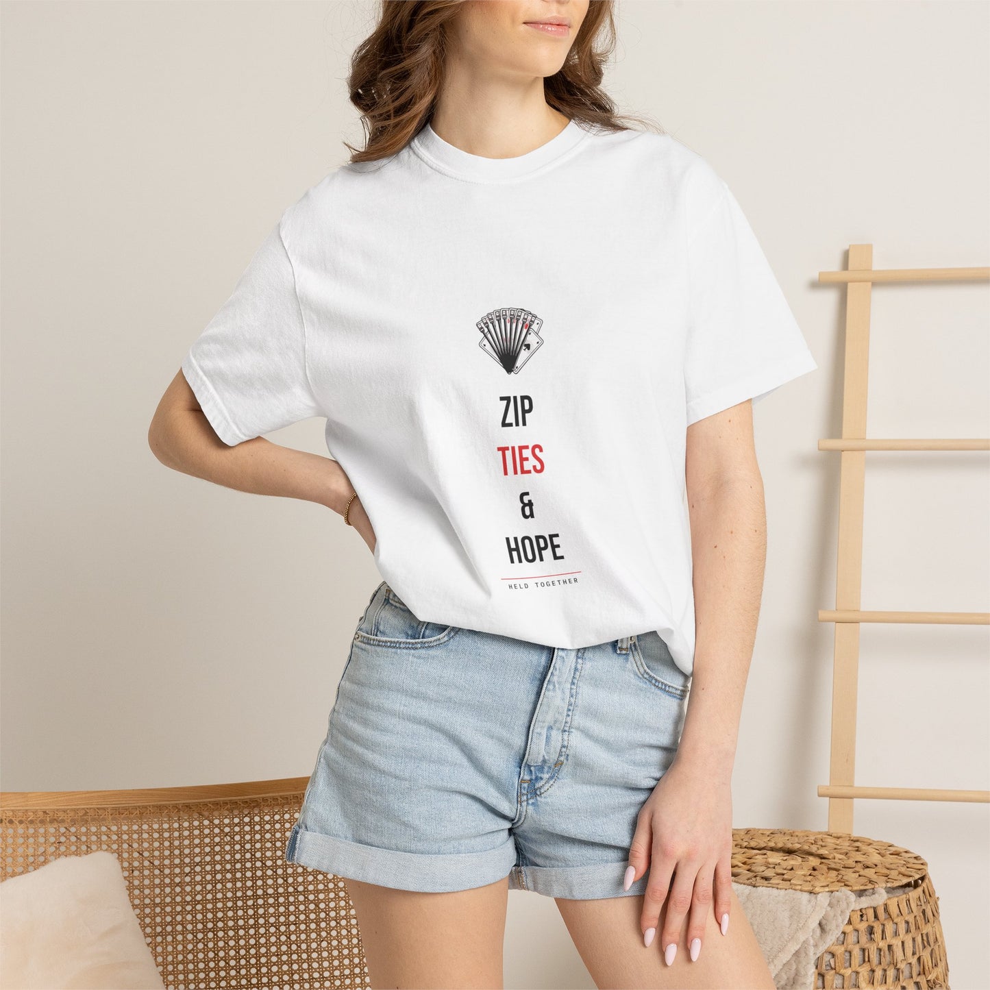 Zip Ties & Hope — Heavyweight Tee — Tool Army
