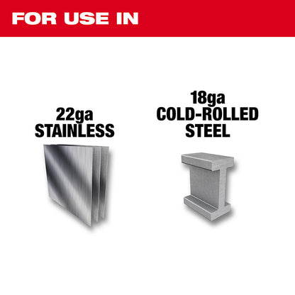 Tijeras de aviación compensadas de corte izquierdo Milwaukee 48-22-4512