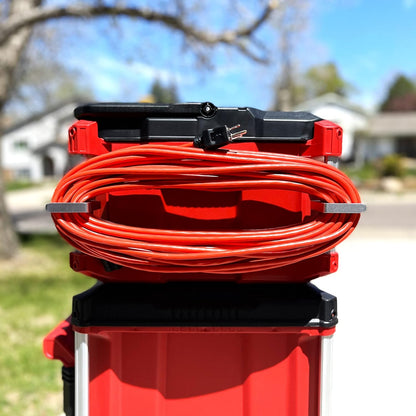 Extension Cord Holder for Alpha Rail System — Fits Milwaukee Packout