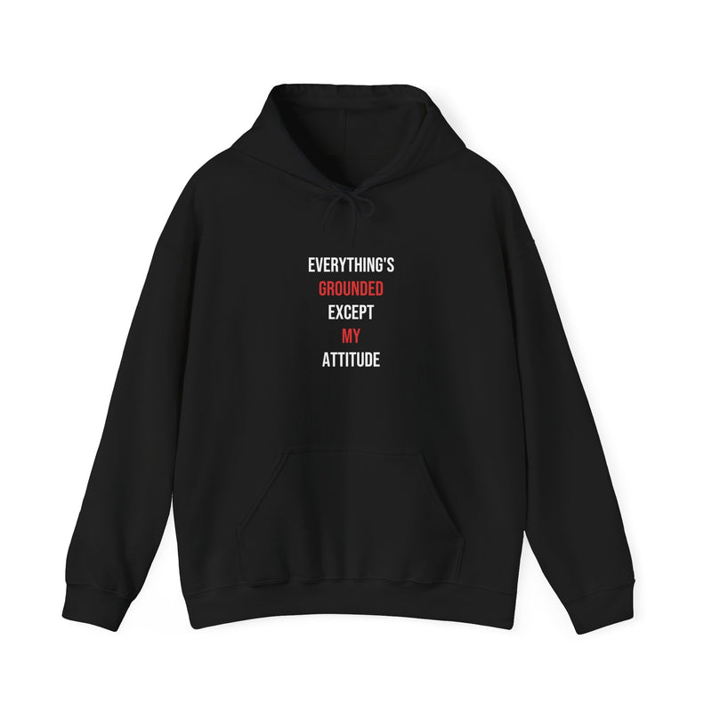 Everything's Grounded Except My Attitude — Heavyweight Hoodie
