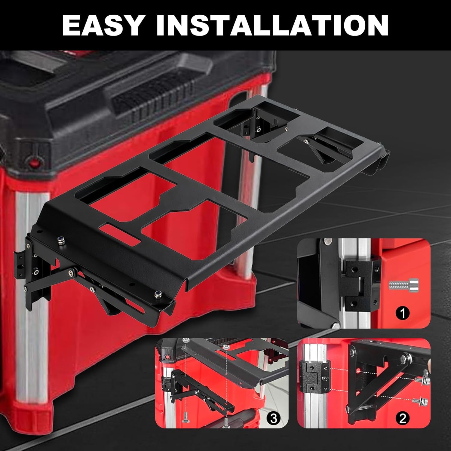 Folding Metal Side Table for Milwaukee Packout