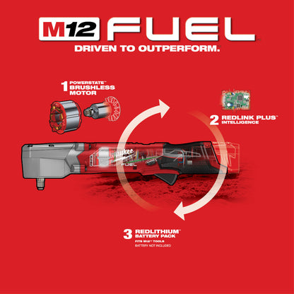 Milwaukee 2564-20 M12 FUEL Llave de impacto angular de 3/8" (solo herramienta)