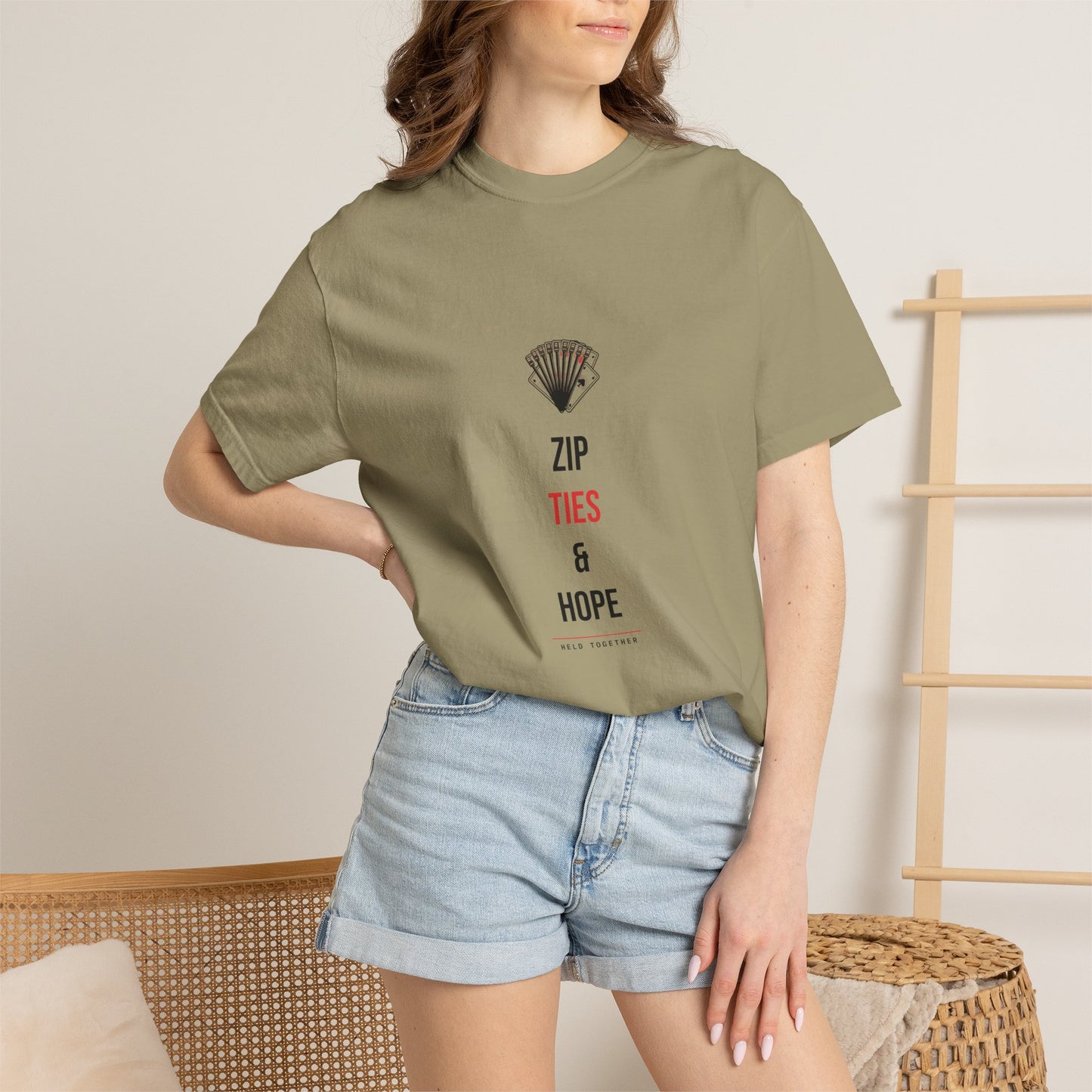 Zip Ties & Hope — Heavyweight Tee — Tool Army