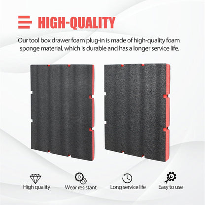 48-22-8452 Packout Foam Inserts for Milwau-Kee Packout Drawer Foam（Red）