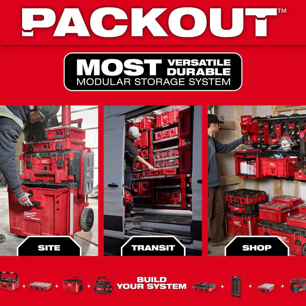 Milwaukee PACKOUT Tumbler — 20 oz Red / 30 oz Black