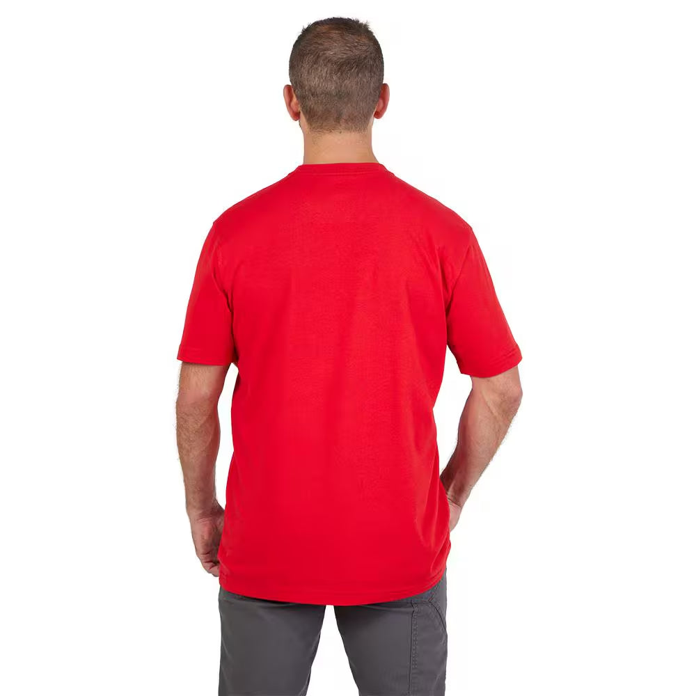 Milwaukee Heavy Duty Short-Sleeve T-Shirt — Red