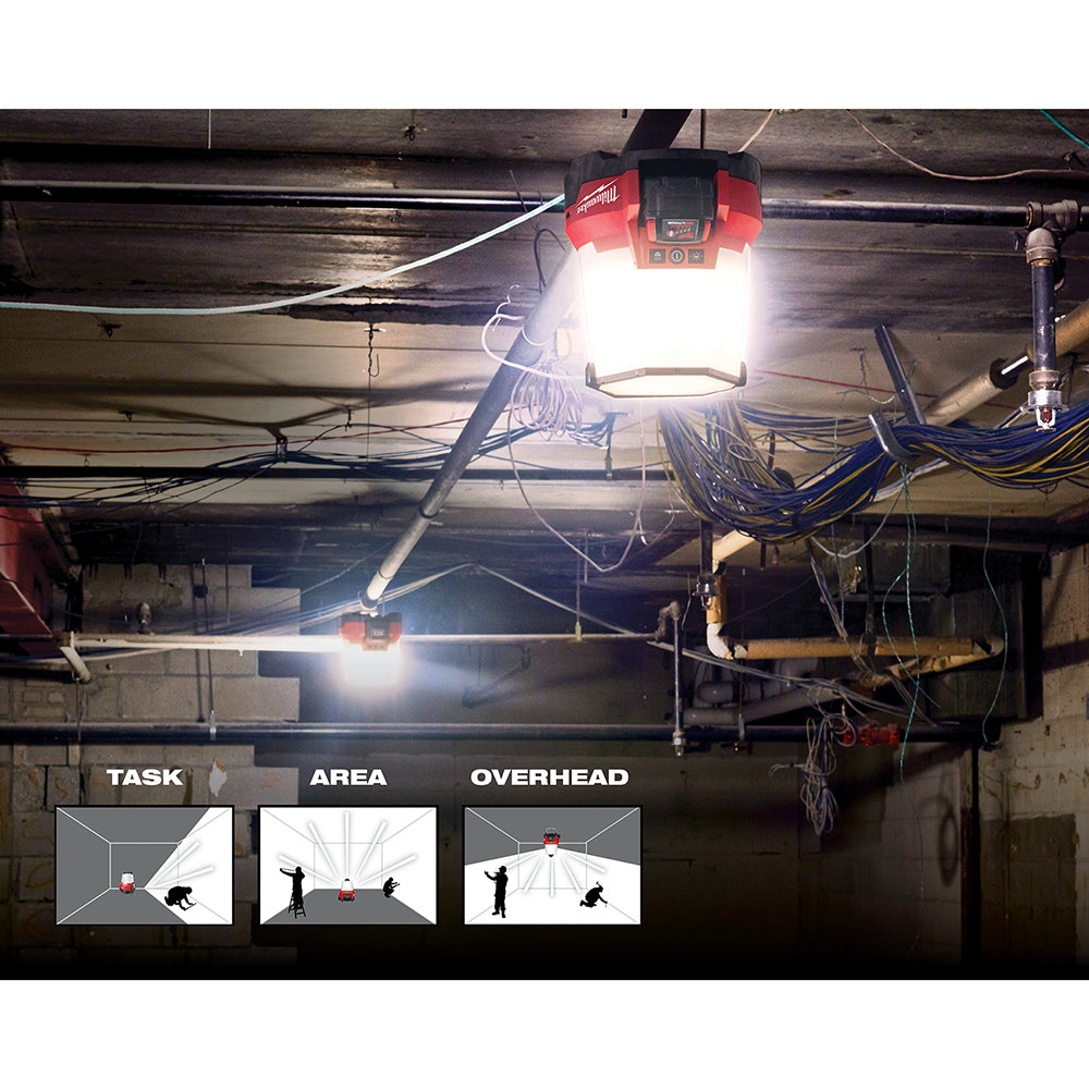 Milwaukee 2146-20 M18 RADIUS Luz de obra compacta LED con ONE-KEY