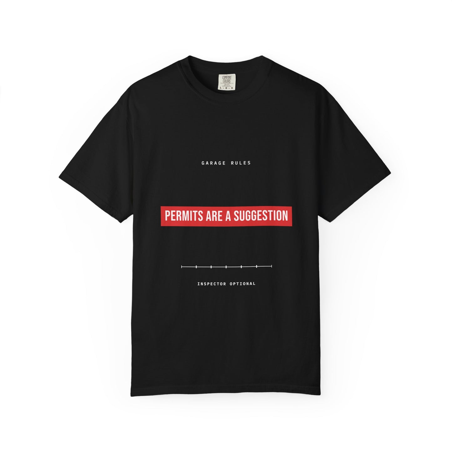 Permits Are A Suggestion — Heavyweight Tee — Tool Army