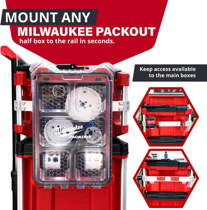 Packout Tool Rail Side Mount — Anodized Aluminum, Silver