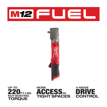 Milwaukee 2564-20 M12 FUEL Llave de impacto angular de 3/8" (solo herramienta)