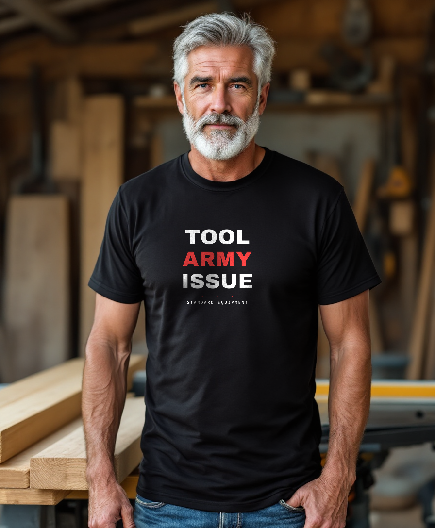 Tool Army Issue — worn by a model (Tool Army) — Black
