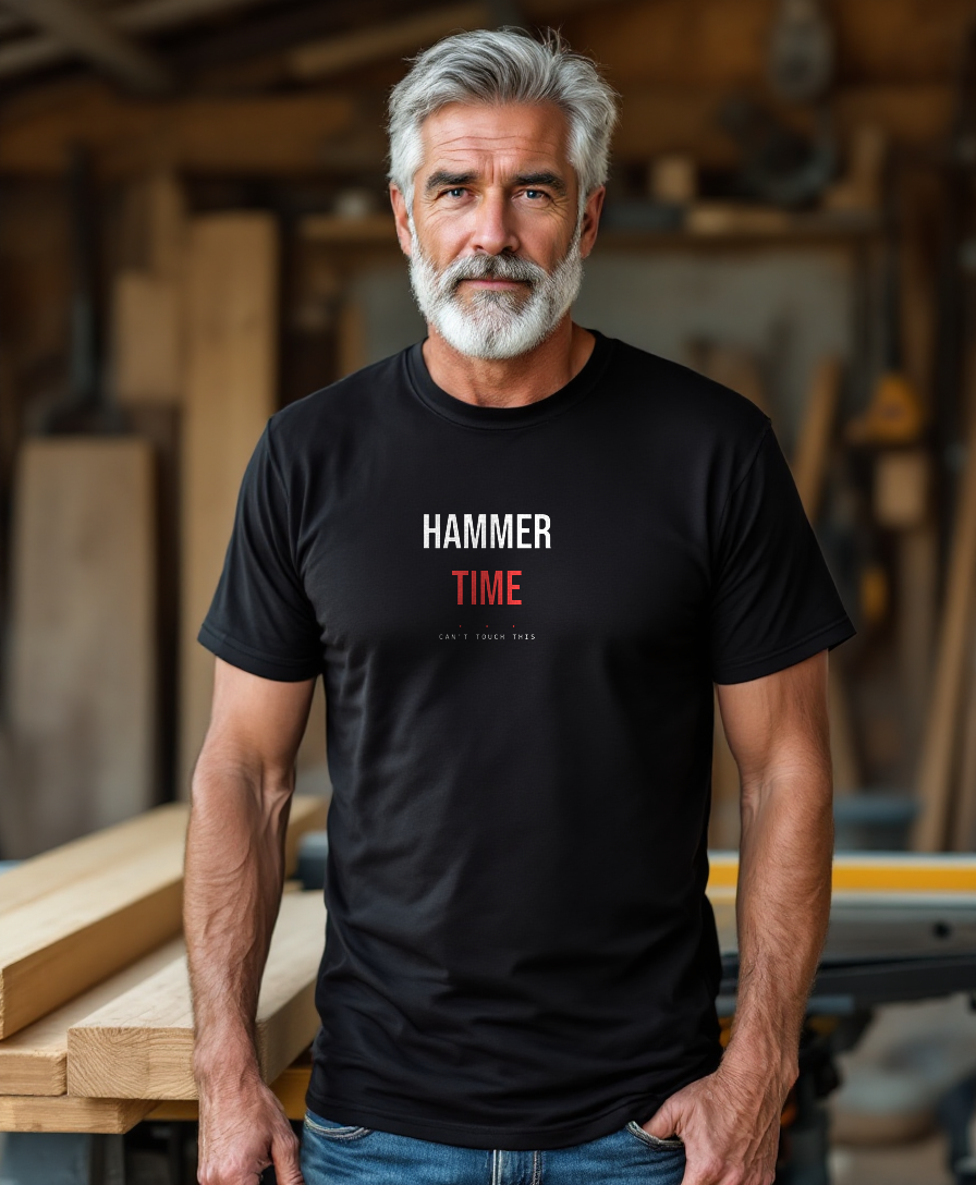 Hammer Time — worn by a model (Tool Army) — Black