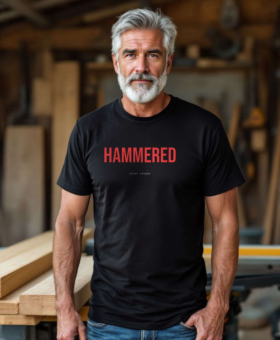Hammered — worn by a model (Tool Army) — Black