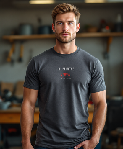 I'll Be In The Garage — worn by a model (Tool Army) — Charcoal