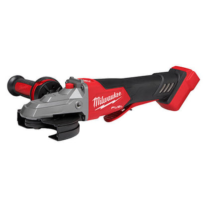 Milwaukee 2886-20 M18 FUEL Amoladora de frenado de cabeza plana de 5", interruptor de paleta sin bloqueo (solo herramienta)