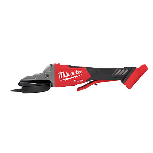 Milwaukee 2886-20 M18 FUEL Amoladora de frenado de cabeza plana de 5", interruptor de paleta sin bloqueo (solo herramienta)