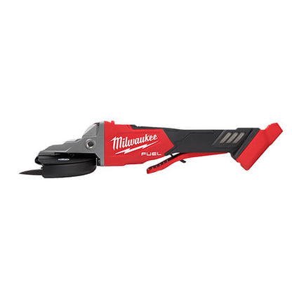 Milwaukee 2886-20 M18 FUEL Amoladora de frenado de cabeza plana de 5", interruptor de paleta sin bloqueo (solo herramienta)