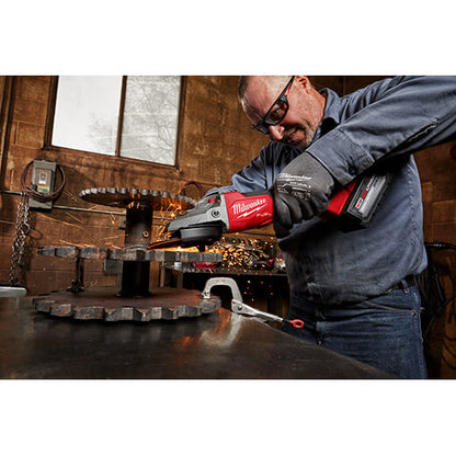 Milwaukee 2886-20 M18 FUEL Amoladora de frenado de cabeza plana de 5", interruptor de paleta sin bloqueo (solo herramienta)