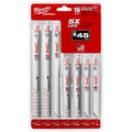 Milwaukee 49-22-1216 Juego de hojas de sierra recíproca bimetálicas SAWZALL para corte de metal (16 piezas)