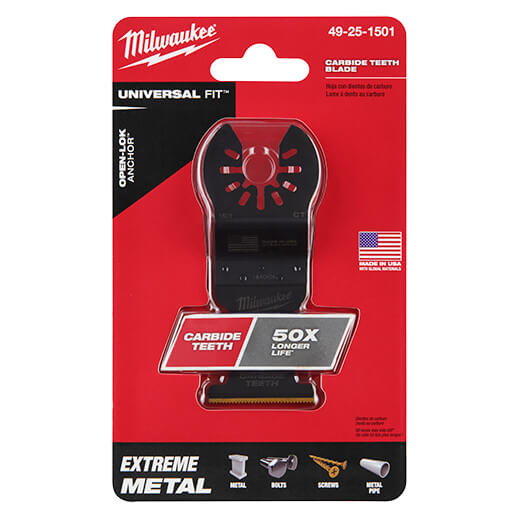 Milwaukee 49-25-1501 Milwaukee OPEN-LOK 1-3/8" TITANIUM ENHANCED CARBIDE TEETH METAL BLADE 1PK