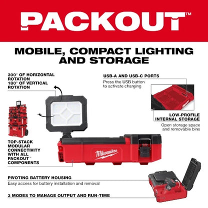 Milwaukee 2356-20 M12 PACKOUT Proyector con carga USB