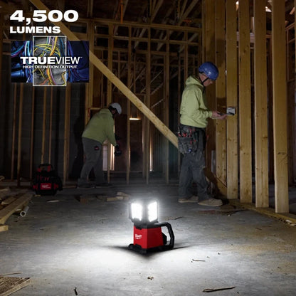 Milwaukee 2368-20 Foco e Iluminación de Área de Triple Panel M18 Rover de Doble Alimentación