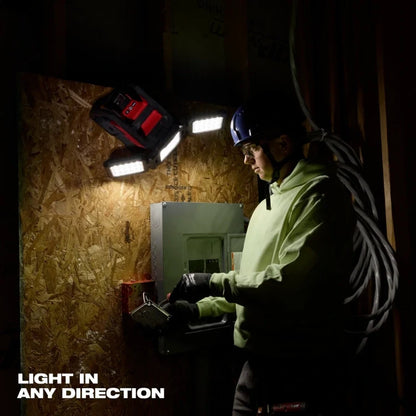 Milwaukee 2368-20 Foco e Iluminación de Área de Triple Panel M18 Rover de Doble Alimentación