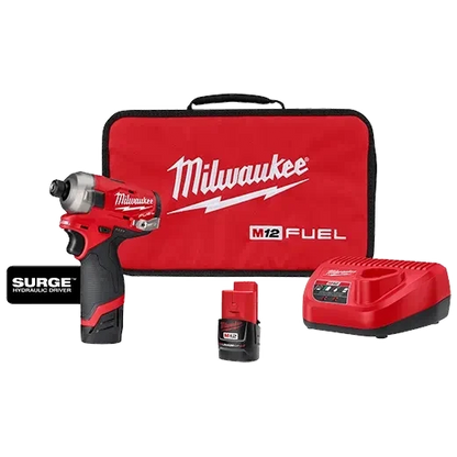 Milwaukee 2551-22 M12 FUEL™ SURGE™ 1/4" Hex Hydraulic Driver Kit