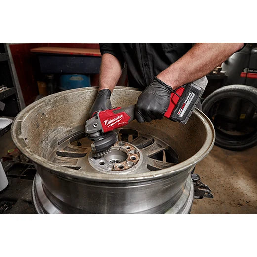Milwaukee 2889-20 M18 FUEL Amoladora de frenado de velocidad variable de 4-1/2" / 5", interruptor deslizante con bloqueo