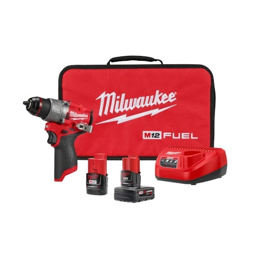 Taladro Percutor/Atornillador M12 FUEL de 1/2" Modelo 3404-22 de Milwaukee