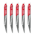 Milwaukee 48-00-5542 9" 6 TPI HOJA DE SIERRA SAWSALL THE WRECKER con Dientes de Carburo Paquete de 5